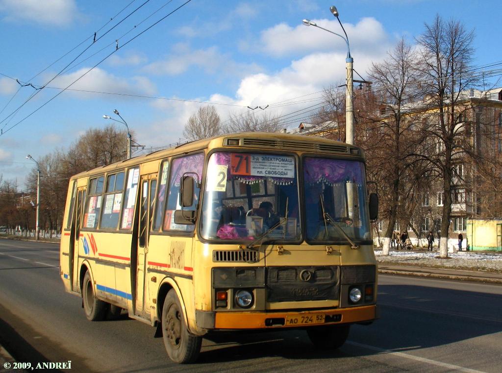 Нижегородская область, ПАЗ-4234 № АО 724 52