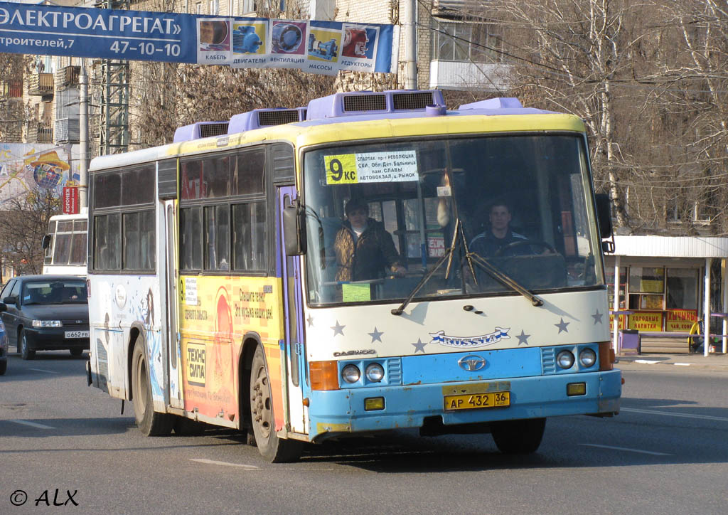 Воронежская область, Kia AM937 (Daewoo New BS106F) № АР 432 36