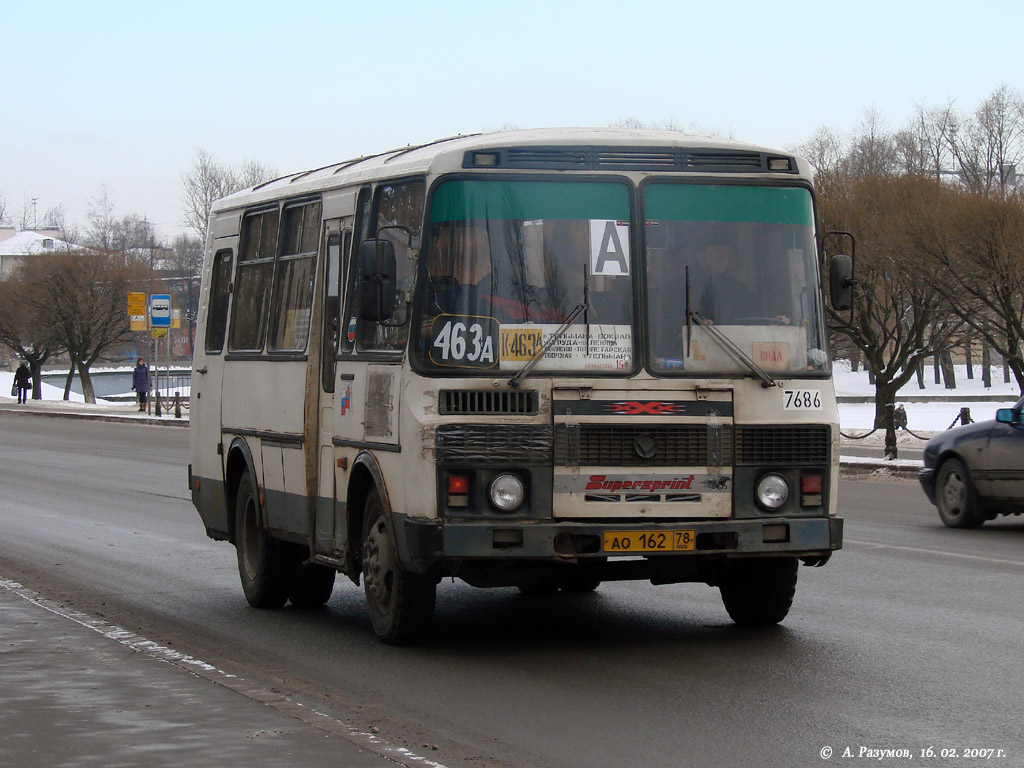 Санкт-Петербург, ПАЗ-32053-50 № 7686