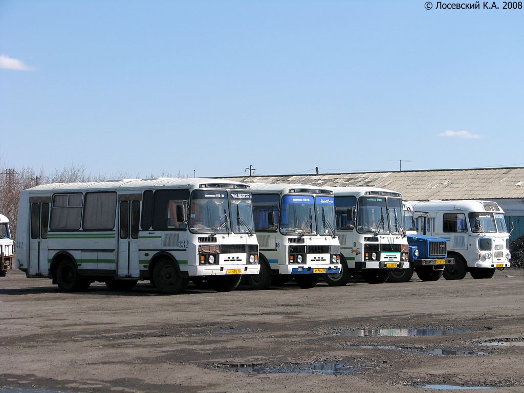 Omsk region, PAZ-32054 # АН 430 55; Omsk region — Bus depots