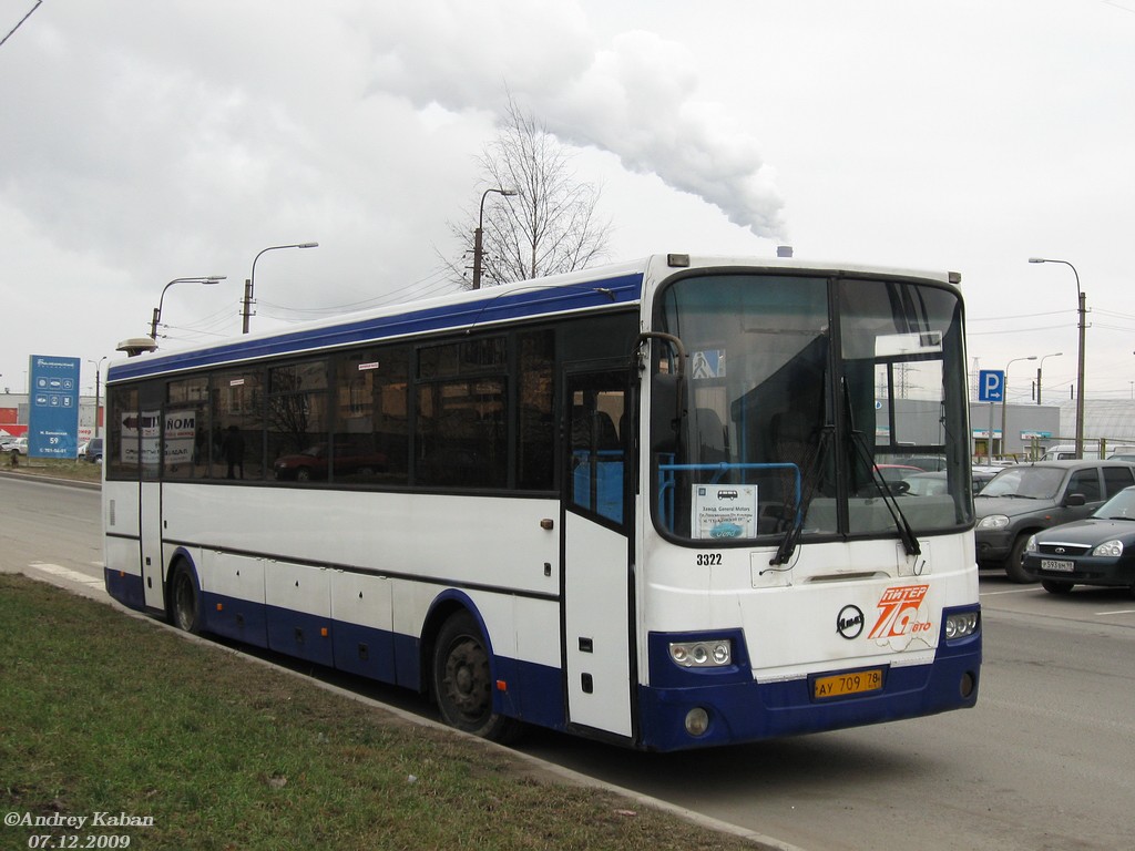 Санкт-Петербург, ЛиАЗ-5256.23-01 (ГолАЗ) № 3322