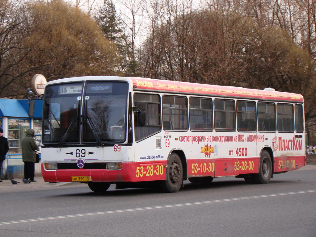 Вологодская область, Mercedes-Benz O345 № 69