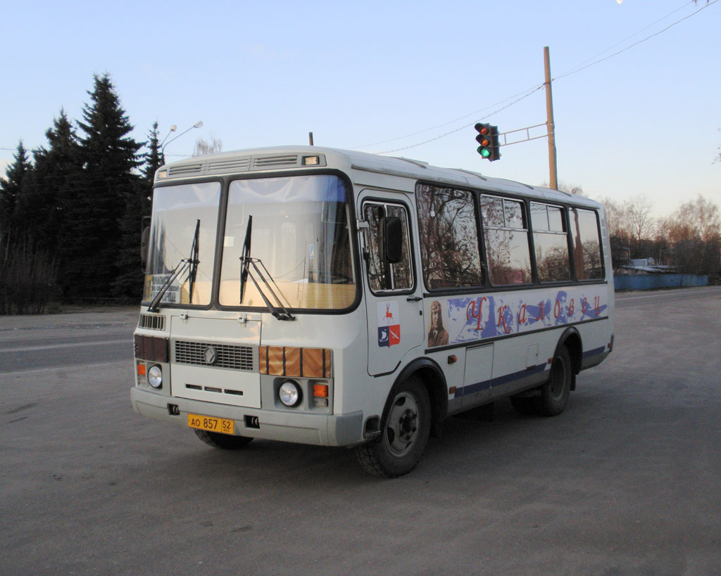 Нижегородская область, ПАЗ-32053 № АО 857 52