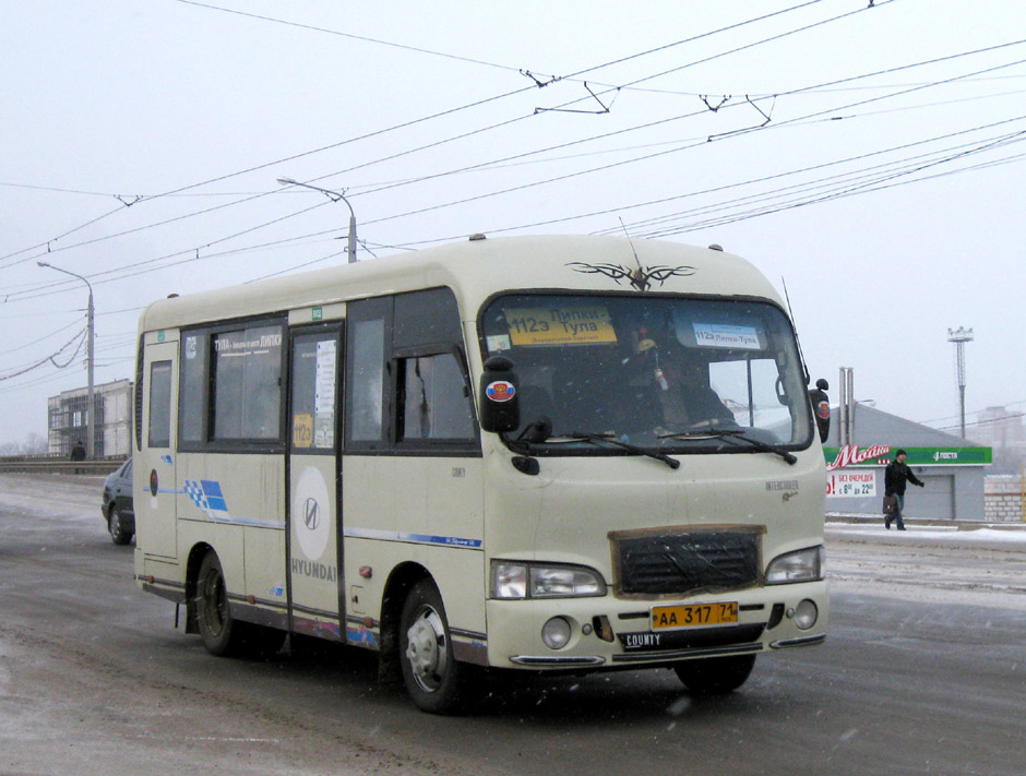 Тульская область, Hyundai County SWB C08 (РЗГА) № АА 317 71