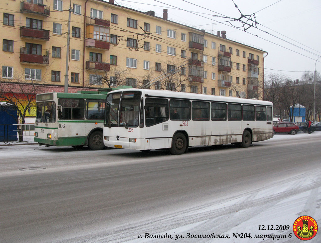 Вологодская область, Mercedes-Benz O345 № 204