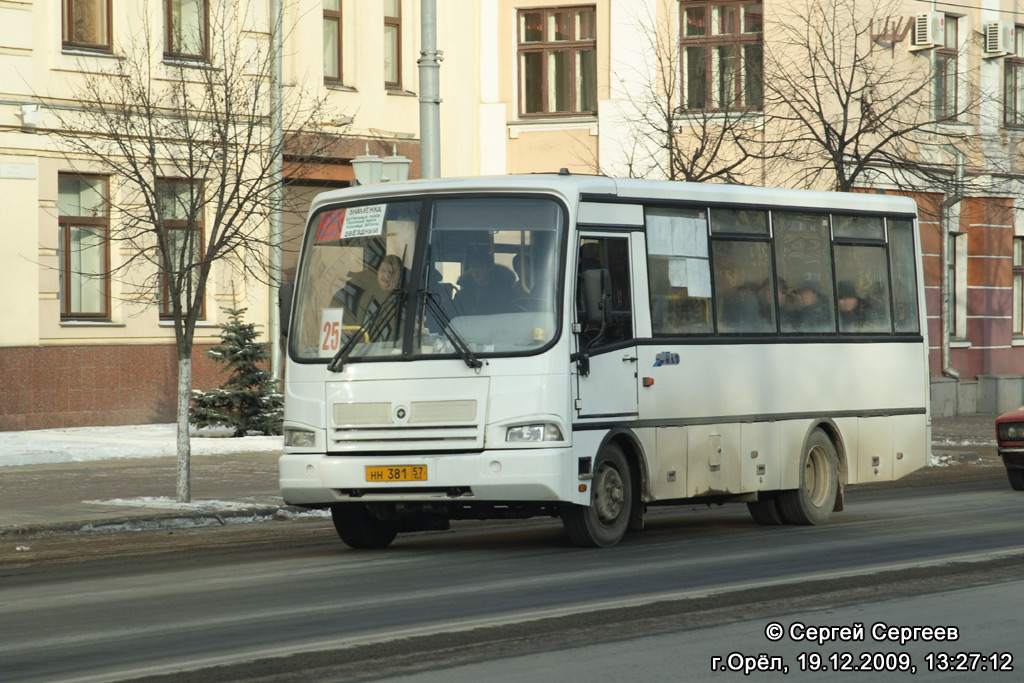 Орловская область, ПАЗ-320401-03 № НН 381 57