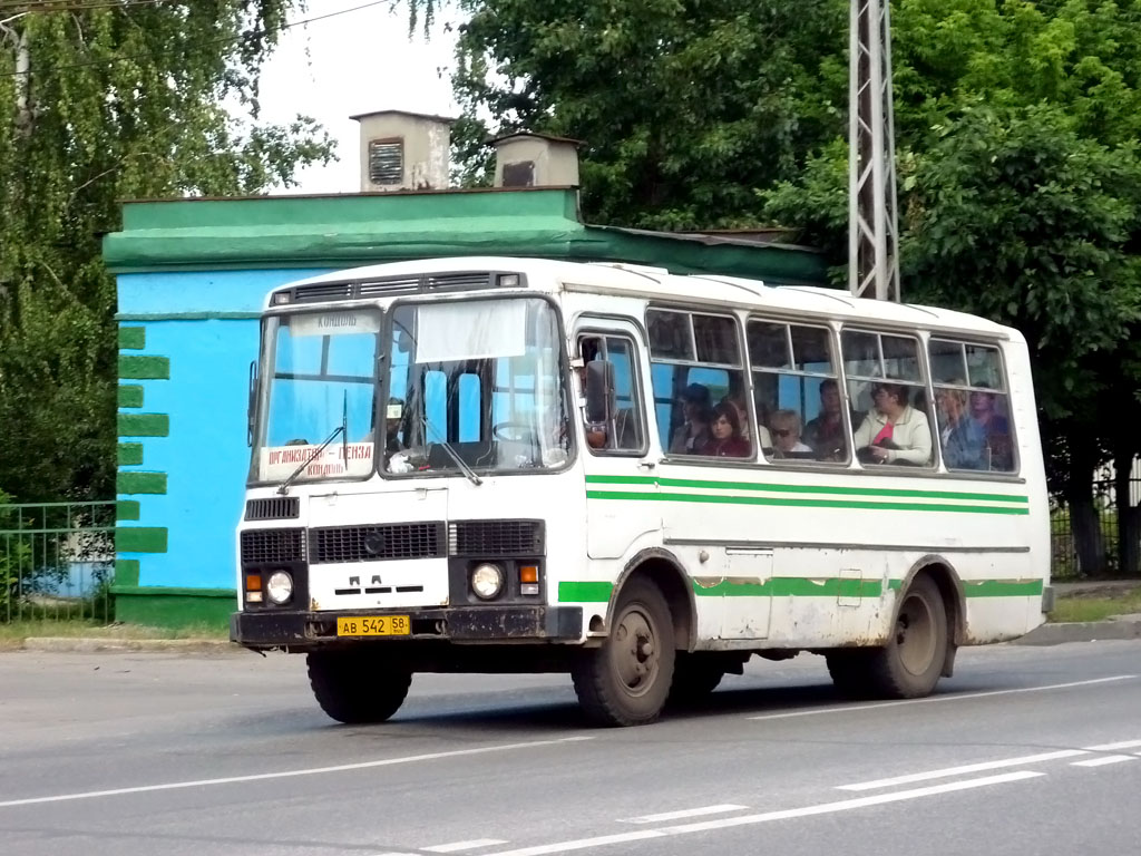 Пензенская область, ПАЗ-3205-110 № АВ 542 58