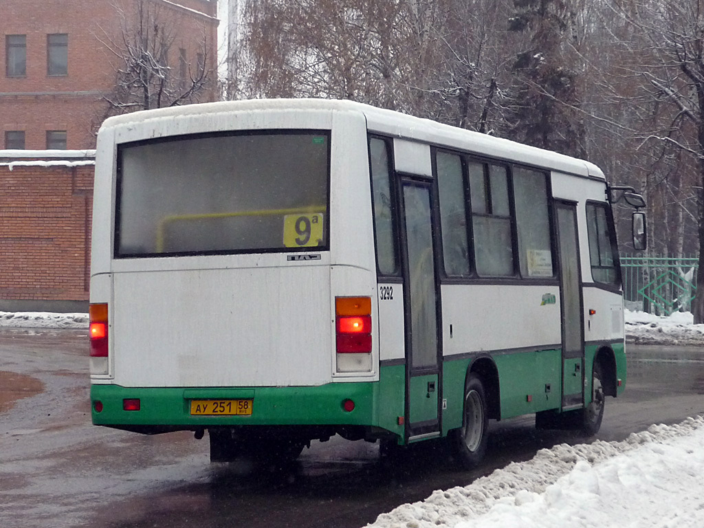 Пензенская область, ПАЗ-320402-03 № 3292