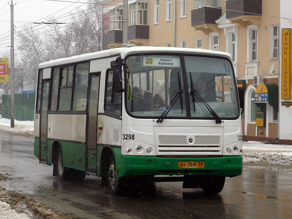 Пензенская область, ПАЗ-320402-03 № 3298