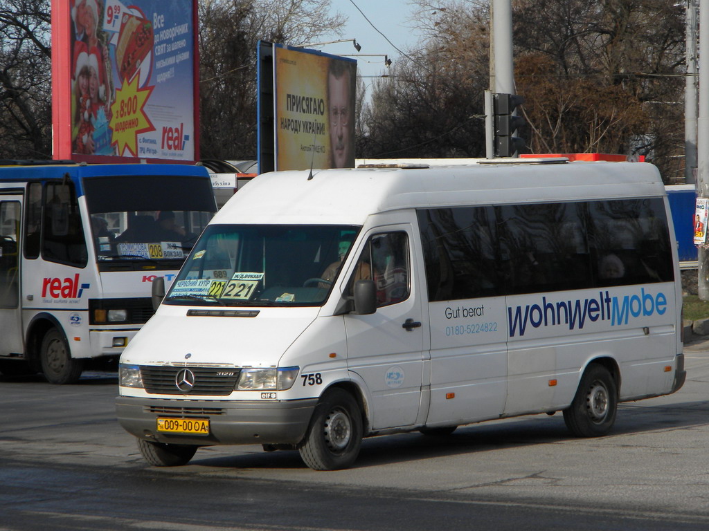 Одесская область, Mercedes-Benz Sprinter W903 312D № 758