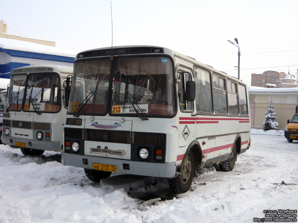 Челябинская область, ПАЗ-32053 № АЕ 213 74