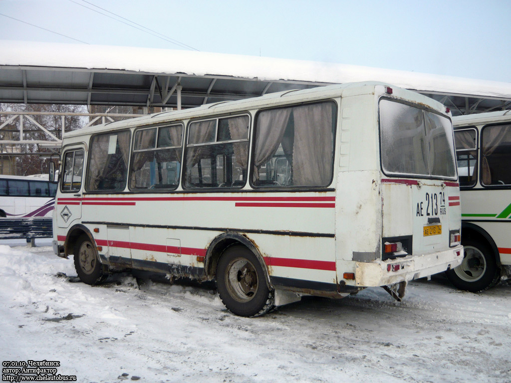 Челябинская область, ПАЗ-32053 № АЕ 213 74