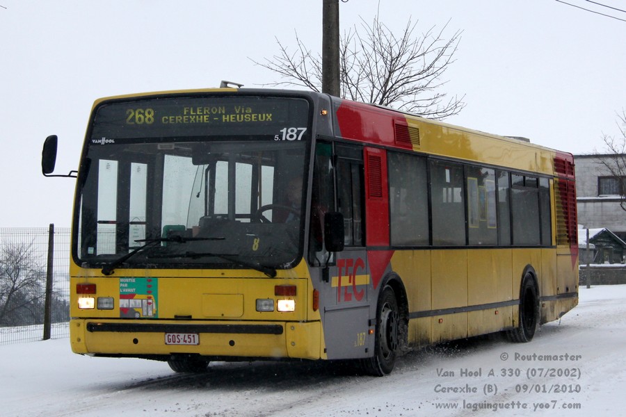 Бельгия, Van Hool A330 № 5187