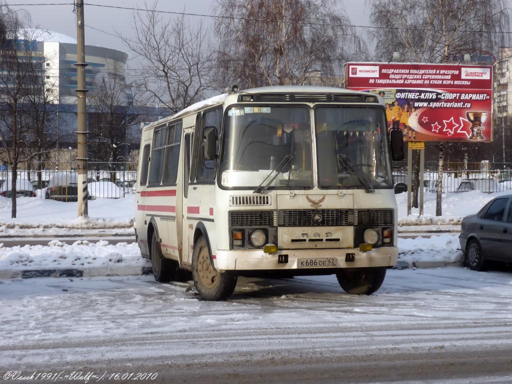 Рязанская область, ПАЗ-32053 № К 686 ОЕ 62