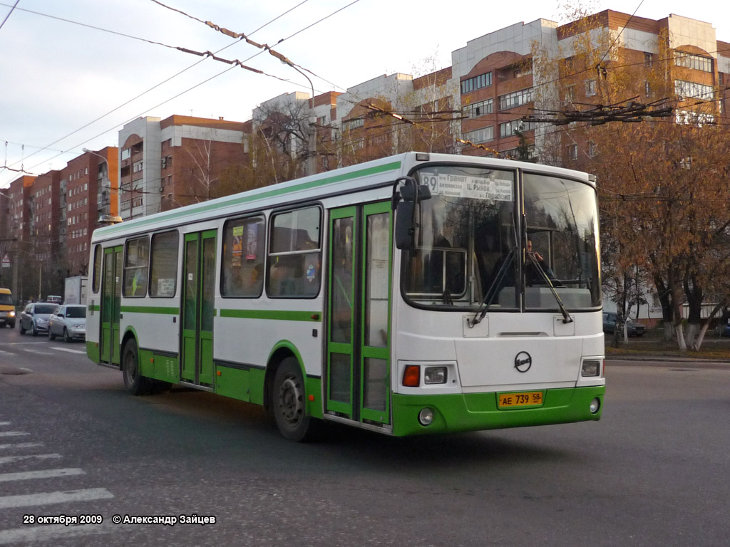 Пензенская область, ЛиАЗ-5256.45 № АЕ 739 58