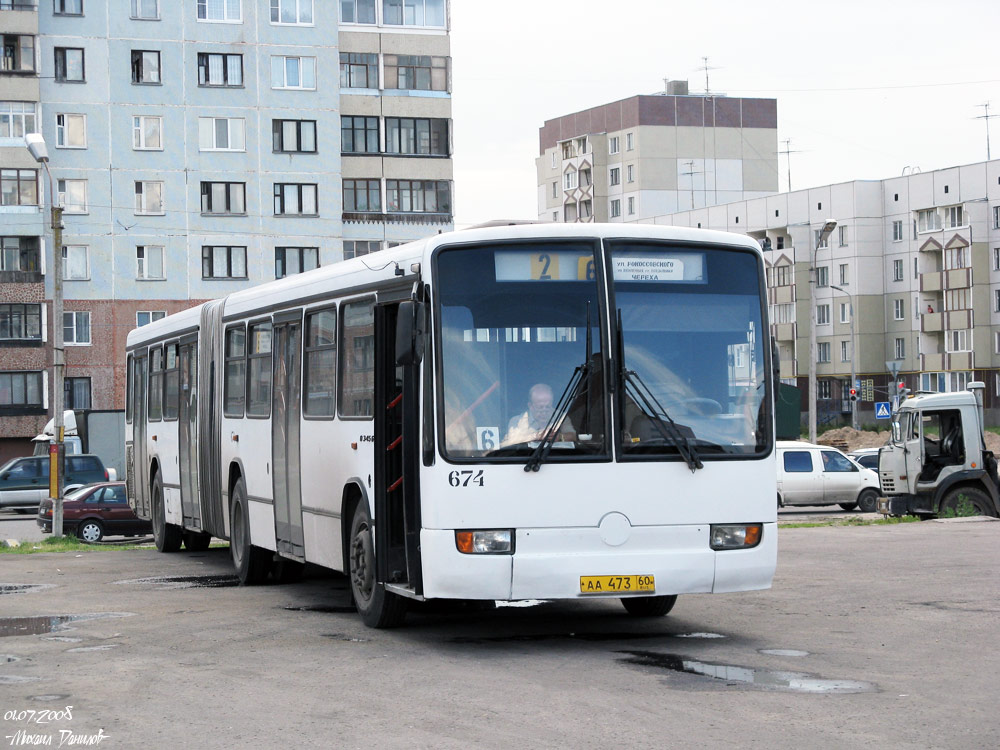 Пскоўская вобласць, Mercedes-Benz O345G № 674