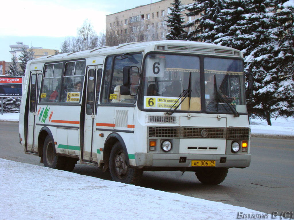 Архангельская область, ПАЗ-32054 № АЕ 006 29