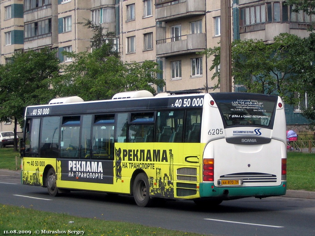 Sankt Peterburgas, Scania OmniLink I (Scania-St.Petersburg) Nr. 6205
