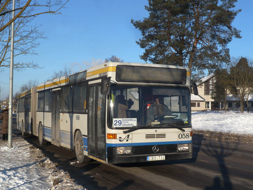 Литва, Mercedes-Benz O405GN № 058