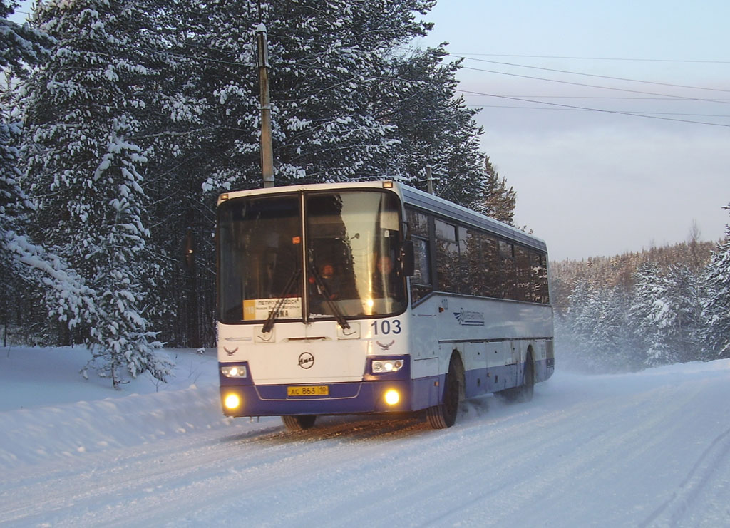 Карелия, ЛиАЗ-5256.23 (ГолАЗ) № 103