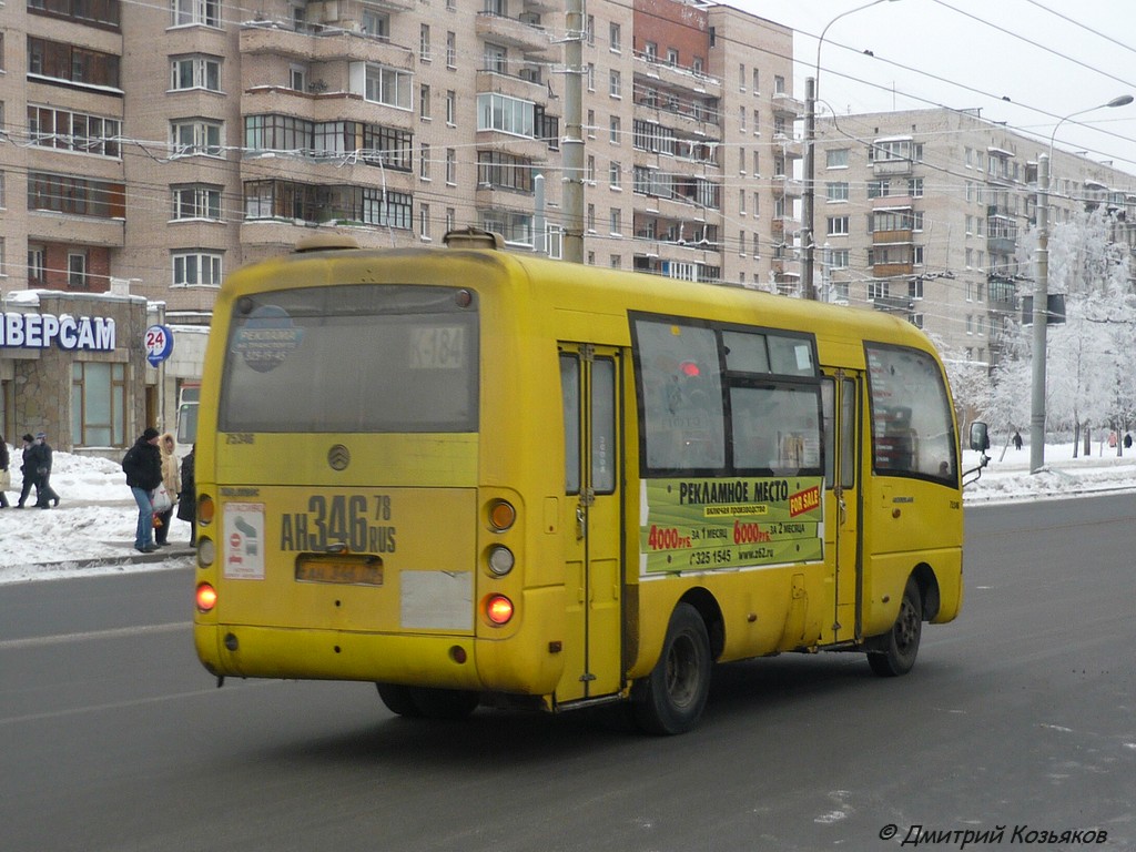 Санкт-Петербург, Golden Dragon XML6720C № АН 346 78