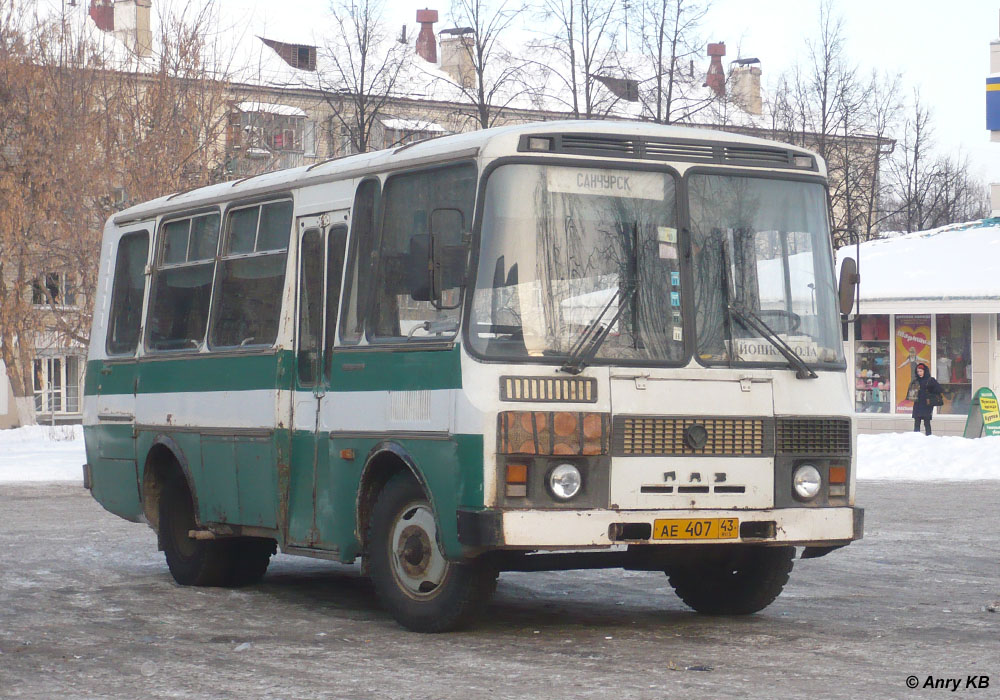 Кировская область, ПАЗ-3205-110 № АЕ 407 43