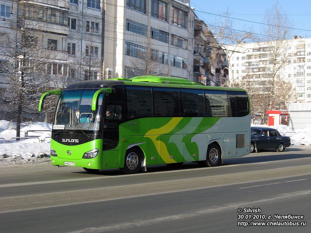 Челябинская область, Sunlong SLK6931F1A № М 965 ЕТ 174