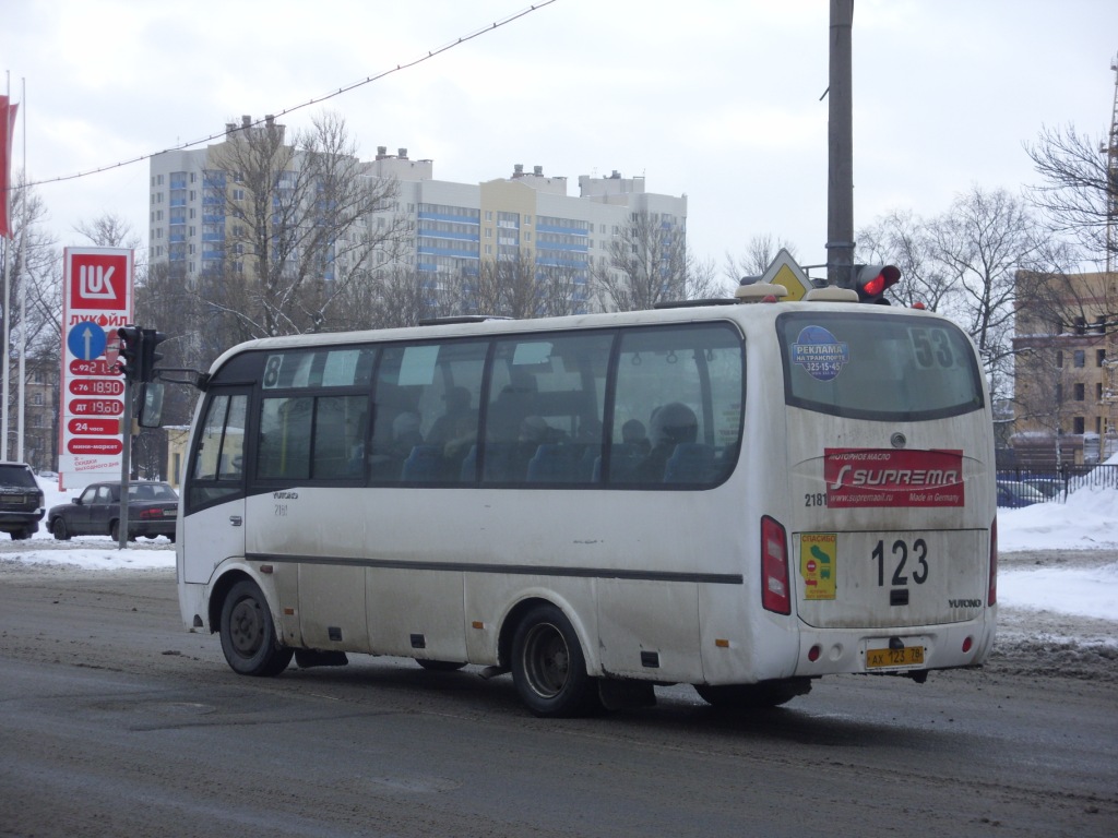 Санкт-Петербург, Yutong ZK6737D № 2181