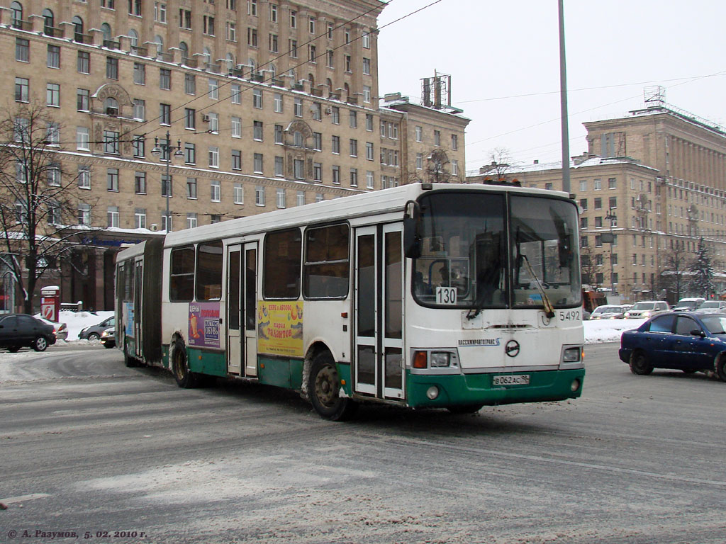 Санкт-Петербург, ЛиАЗ-6212.00 № 5492