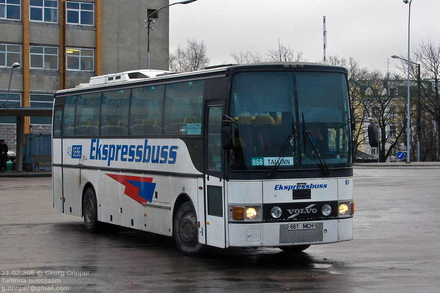 Эстония, Van Hool T8 Alizée 360 № 61