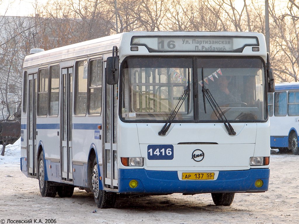 Omsk region, LiAZ-5256.40 Nr. 1416