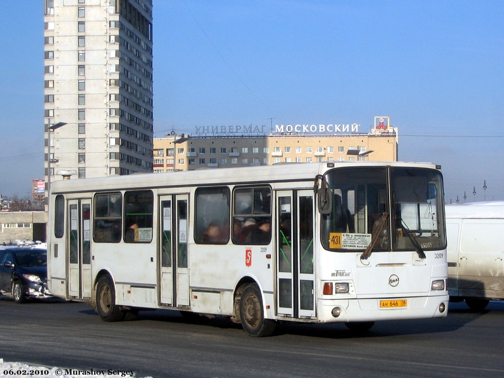 Ленинградская область, ЛиАЗ-5256.26 № 3209