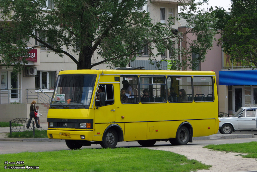 Запорожская область, БАЗ-А079.14 "Подснежник" № AP 0752 AA