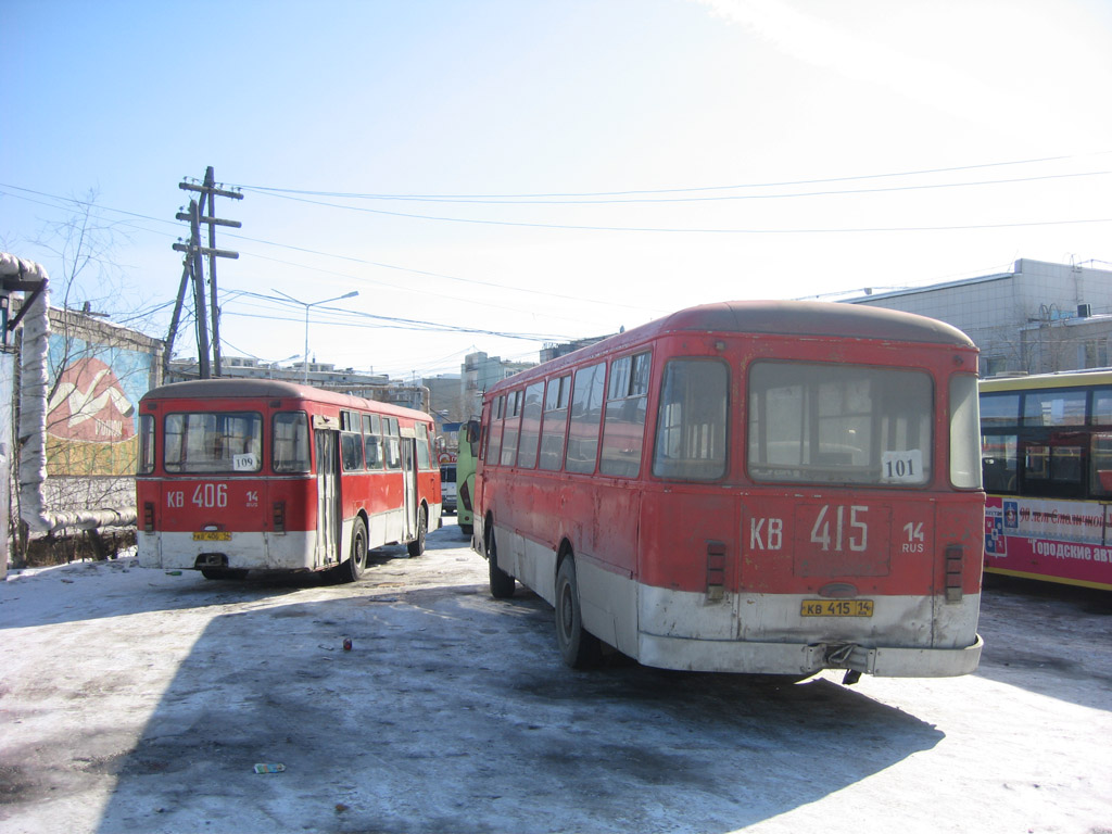 Sachos Respublika (Jakutija), LiAZ-677M Nr. КВ 415 14; Sachos Respublika (Jakutija), LiAZ-677M (ToAZ) Nr. КВ 406 14