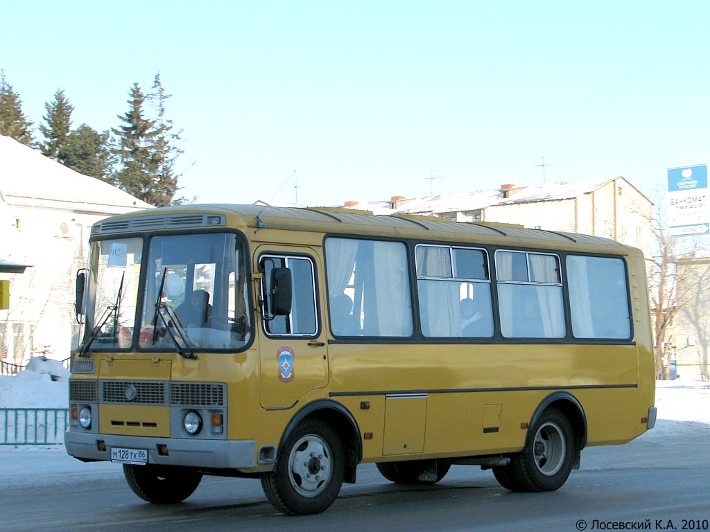 Ханты-Мансийский АО, ПАЗ-32054-110-67 № М 128 ТК 86