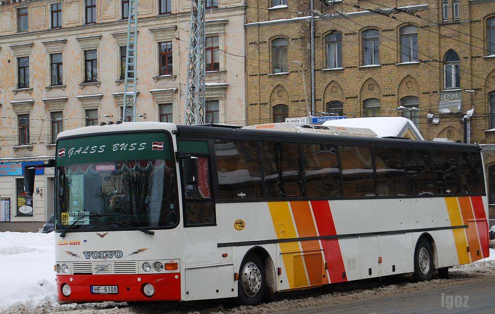 Латвия, Van Hool T8 Alizée 260NL № HF-6108