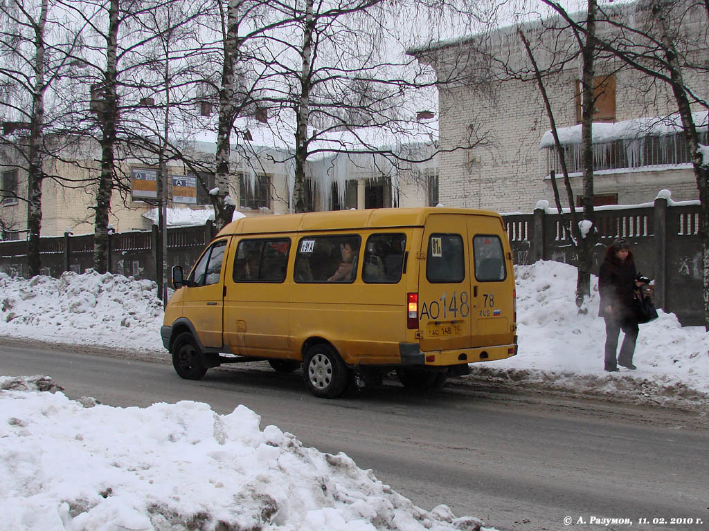 Санкт-Петербург, ГАЗ-3221 (все) № АО 148 78