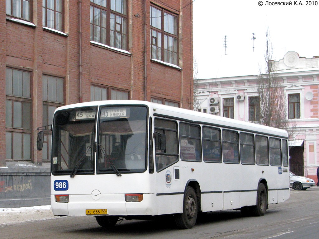 Омская область, Mercedes-Benz O345 № 986