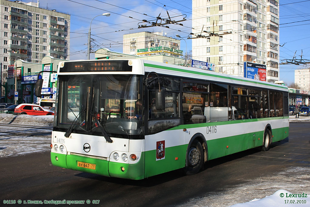 Москва, ЛиАЗ-5292.20 № 04116