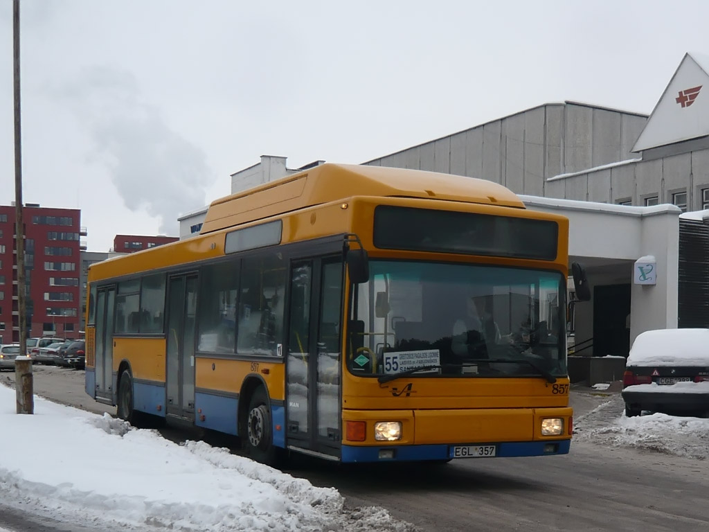 Литва, MAN A15 NL232 CNG № 857