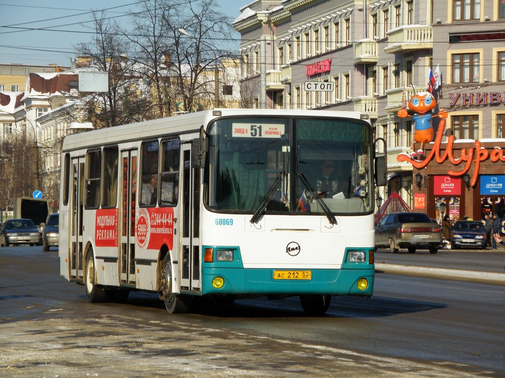 Нижегородская область, ЛиАЗ-5256.26 № 60069