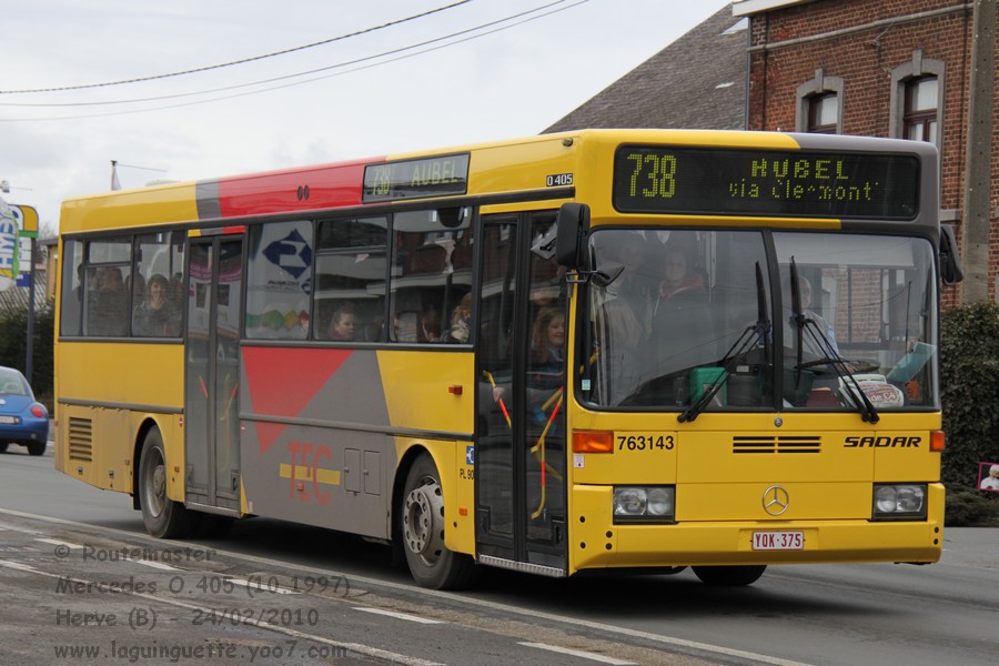 Бельгия, Mercedes-Benz O405 № 763143