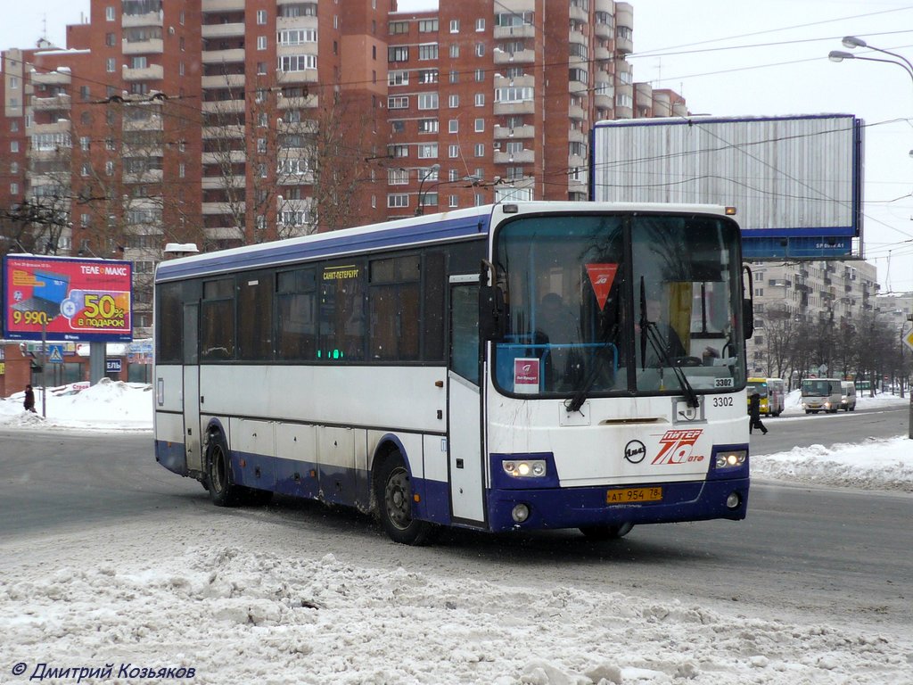 Санкт-Петербург, ЛиАЗ-5256.23-01 (ГолАЗ) № 3302