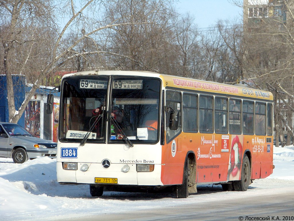 Омская область, Mercedes-Benz O345 № 1884