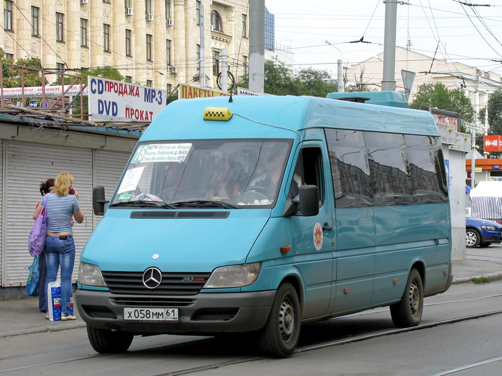 Ростовская область, Mercedes-Benz Sprinter W903 313CDI № Х 058 ММ 61