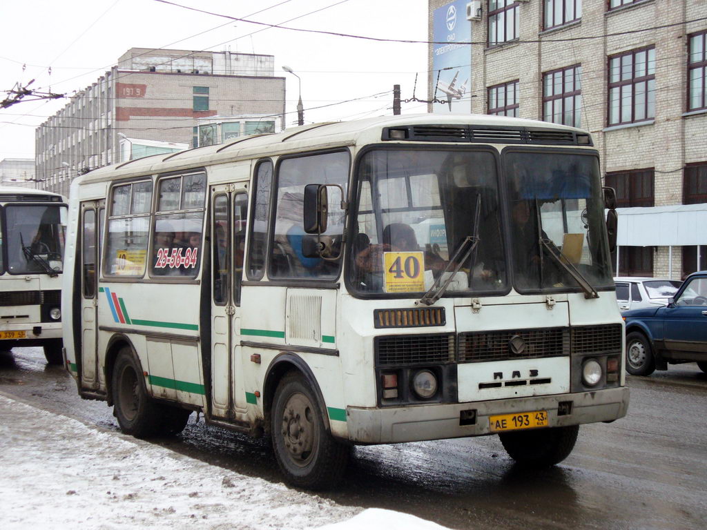 Кировская область, ПАЗ-32054-07 № АЕ 193 43