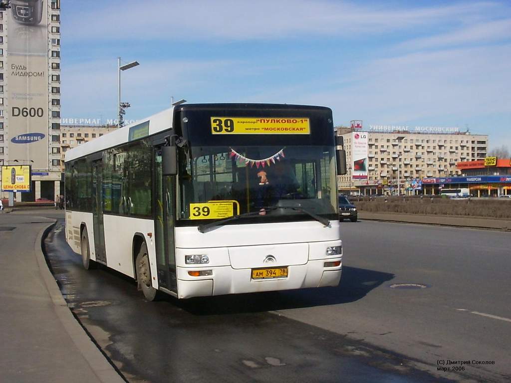 Sankt Peterburgas, Yutong ZK6118HGA Nr. АМ 394 78