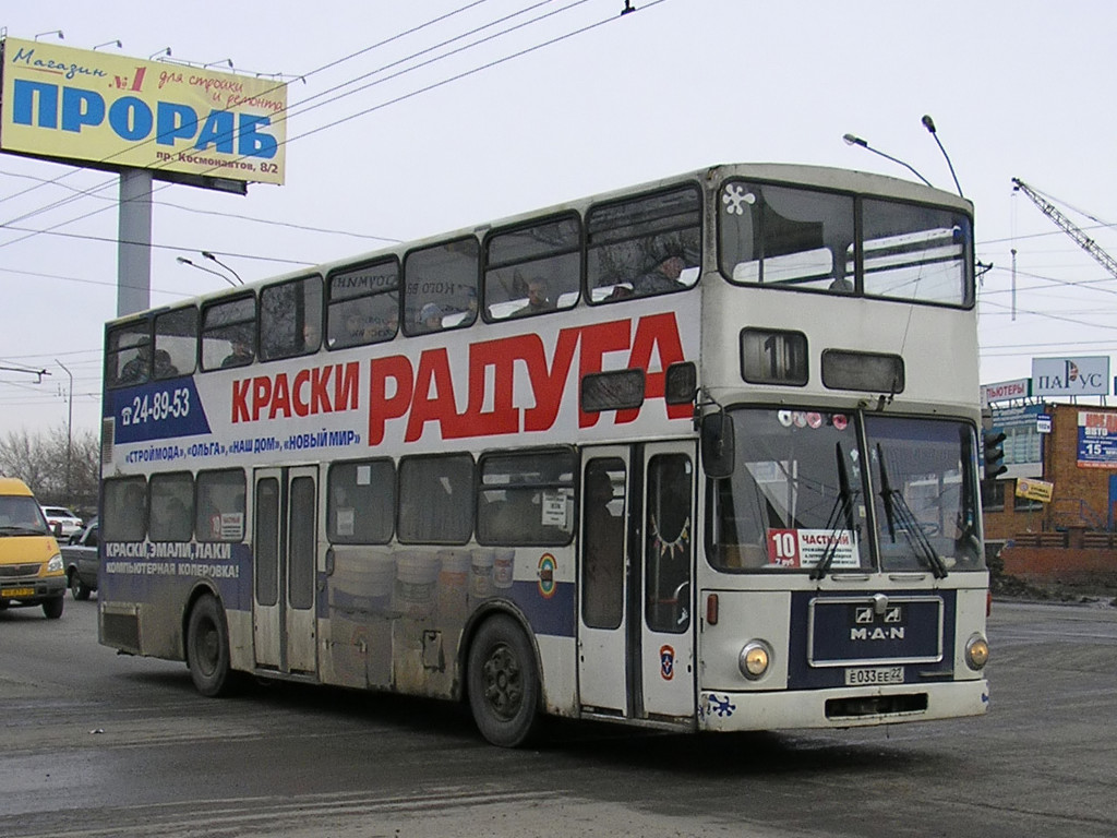 Алтайский край, MAN 196 SD200 № Е 033 ЕЕ 22 — Фото — Автобусный транспорт