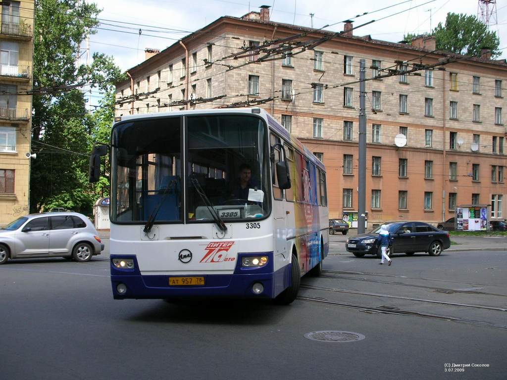 Санкт-Петербург, ЛиАЗ-5256.23-01 (ГолАЗ) № 3305