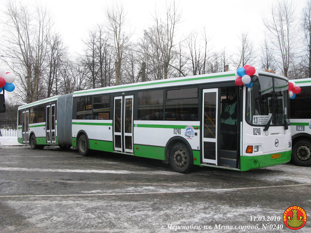 Вологодская область, ЛиАЗ-6212.00 № 0240